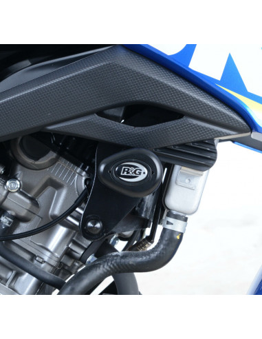 Tampons de protection R&G RACING Aero noir Suzuki GSX-S125 Tampons de protection R&G RACING Aero noir Suzuki GSX-S125