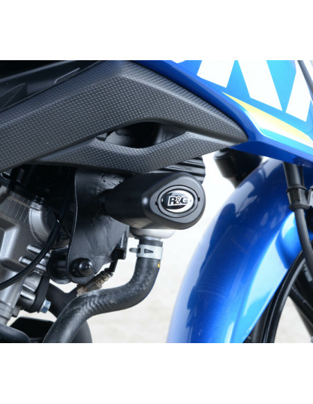 Tampons de protection R&G RACING Aero noir Suzuki GSX-S125 Tampons de protection R&G RACING Aero noir Suzuki GSX-S125