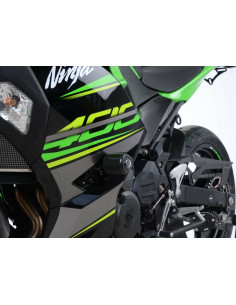 Tampons de protection R&G RACING Aero noir Kawasaki Ninja 400 2