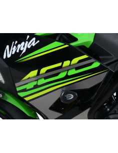 Tampon de protection R&G RACING Aero blanc Kawasaki Ninja 400/Z400 2