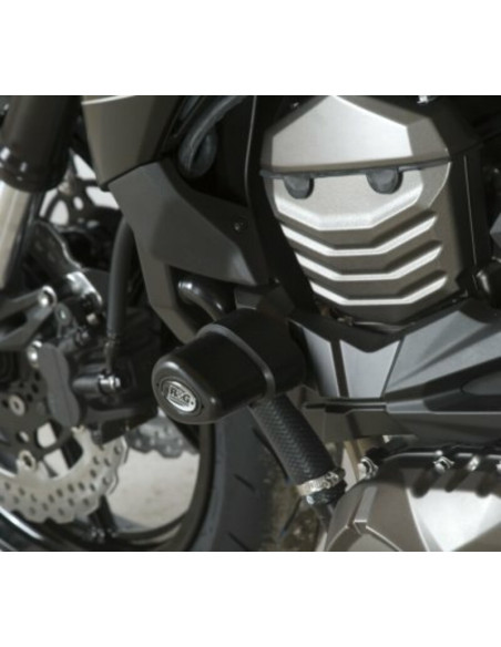 Tampons de protection R&G RACING Aero noir Kawasaki Z800 Tampons de protection R&G RACING Aero noir Kawasaki Z800