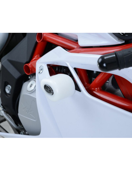 Tampons de protection R&G RACING Aero blanc (sans perçage) MV Agusta F4 1000R Tampons de protection R&G RACING Aero blanc (sans perçage) MV Agusta F4 1000R