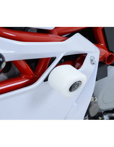 Tampons de protection R&G RACING Aero blanc (sans perçage) MV Agusta F4 1000R Tampons de protection R&G RACING Aero blanc (sans perçage) MV Agusta F4 1000R