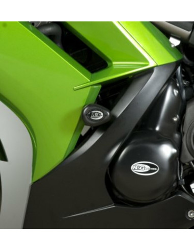 Tampons de protection R&G RACING Aero noir Kawasaki ER6-F