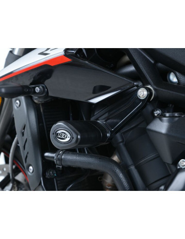 Tampons de protection R&G RACING Aero noir Triumph Street Triple