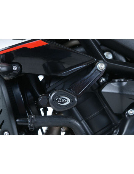 Tampons de protection R&G RACING Aero noir Triumph Street Triple