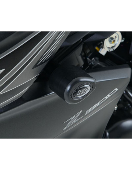 Tampons de protection R&G RACING Aero noir Kawasaki Z300