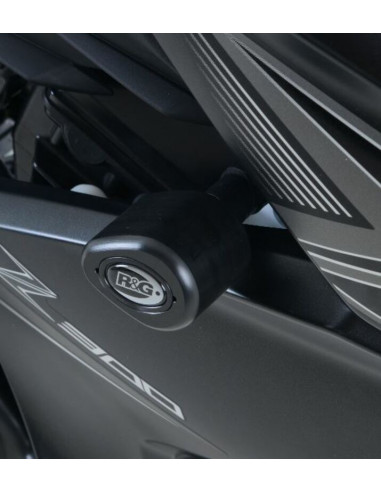 Tampons de protection R&G RACING Aero noir Kawasaki Z300