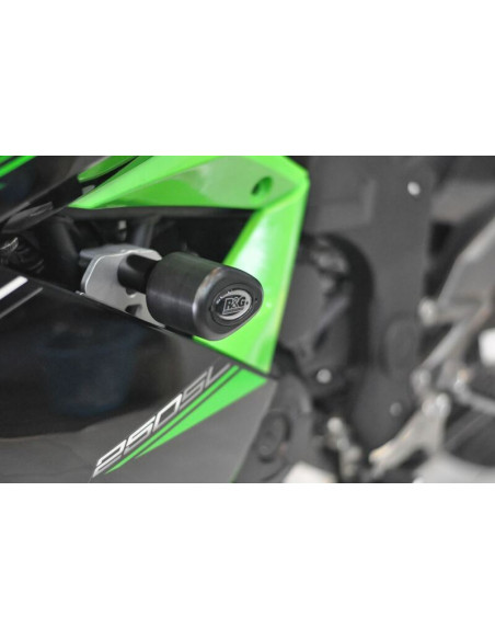 Tampons de protection R&G RACING Aero noir Kawasaki Ninja 250SL