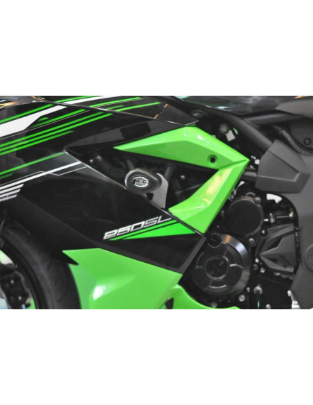 Tampons de protection R&G RACING Aero noir Kawasaki Ninja 250SL
