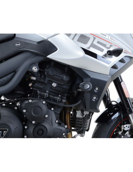 Tampons de protection R&G RACING Aero noir Triumph Tiger 1050 Sport