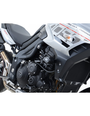 Tampons de protection R&G RACING Aero noir Triumph Tiger 1050 Sport