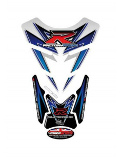 Protection de réservoir MOTOGRAFIX 4pcs blanc Suzuki