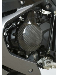 Slider moteur gauche R&G RACING carbone Triumph