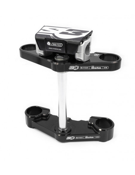 Té de fourche complet S3 Ø39mm noir Beta Evo fourche Tech Té de fourche complet S3 Ø39mm noir Beta Evo fourche Tech