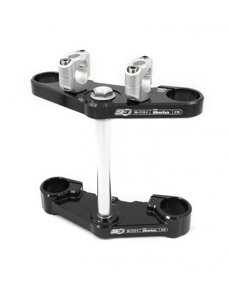 Té de fourche complet S3 Ø39mm noir Beta Evo fourche Tech Té de fourche complet S3 Ø39mm noir Beta Evo fourche Tech