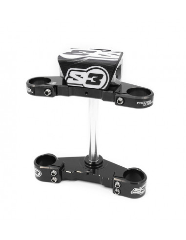 Té de fourche complet S3 Ø39mm noir Beta Evo fourche Tech Té de fourche complet S3 Ø39mm noir Beta Evo fourche Tech