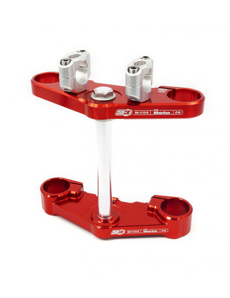 Té de fourche complet S3 Ø39mm rouge Beta Evo fourche Tech Té de fourche complet S3 Ø39mm rouge Beta Evo fourche Tech