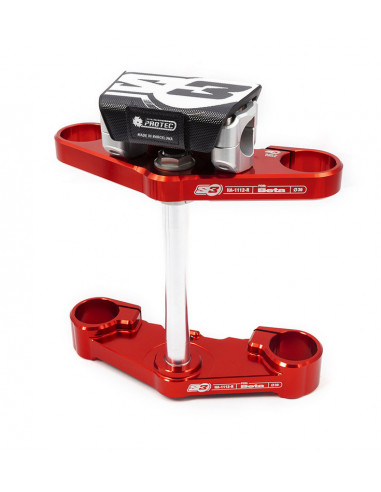 Té de fourche complet S3 Ø39mm rouge Beta Evo fourche Tech Té de fourche complet S3 Ø39mm rouge Beta Evo fourche Tech