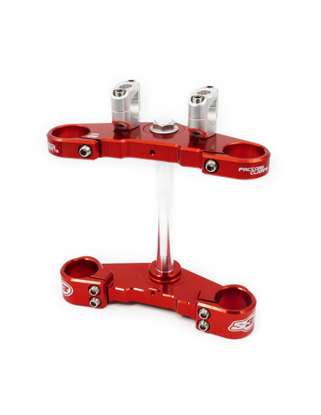 Té de fourche complet S3 Ø38mm rouge Beta fourche origine Té de fourche complet S3 Ø38mm rouge Beta fourche origine