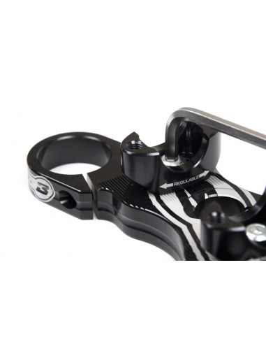 Té de fourche supérieur S3 réglable noir Montesa 4RT