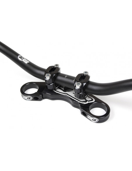 Té de fourche supérieur S3 réglable noir Montesa 4RT