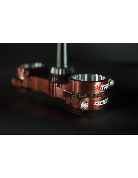 Té de fourche XTRIG Rocs Tech orange offset 25mm