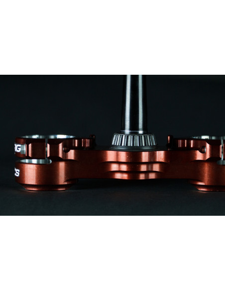 Té de fourche XTRIG Rocs Tech orange offset 25mm