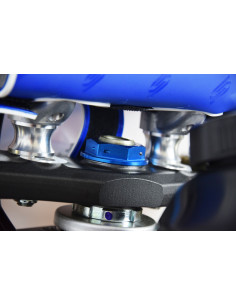 Ecrou de colonne de direction SCAR bleu Yamaha YZ80/85 2