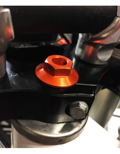 Ecrou de colonne de direction SCAR orange KTM SX 125 et +