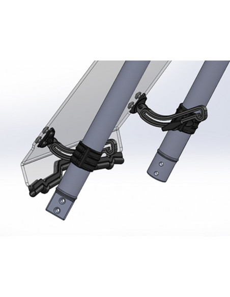 Pare-brise DIRECTION 2 avant complet pliable 1pc RZR Pro XP