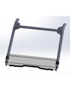 Pare-brise DIRECTION 2 avant court Polaris RZR Pro XP