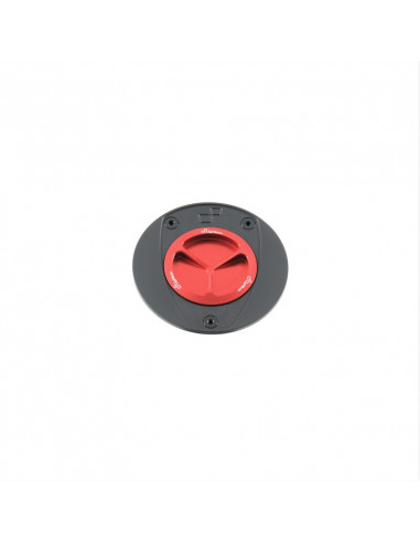 Bouchon de réservoir LIGHTECH aluminium à vis - rouge