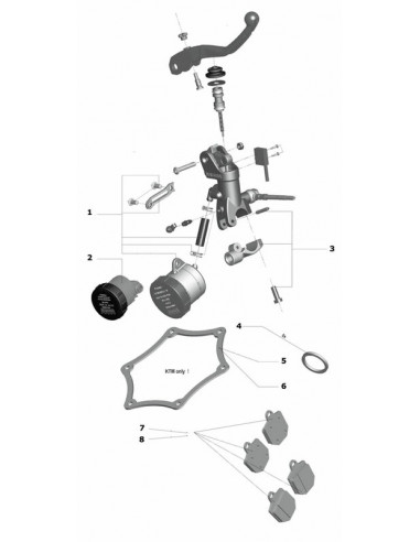 SUPPORT RETROVISEUR POUR MAÎTRE-CYLINDRE 195