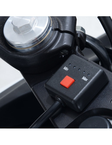 Poignées chauffantes R&G RACING interrupteur guidon 22mm Clip-on