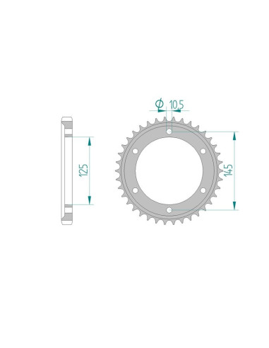Kit chaine AFAM acier YAMAHA FZR 600 3HE pas 530 1991 à 1993