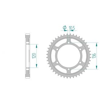 Kit chaine AFAM acier YAMAHA XJ 600 RADIAN 51J/3KM pas 530 1984 à 1990