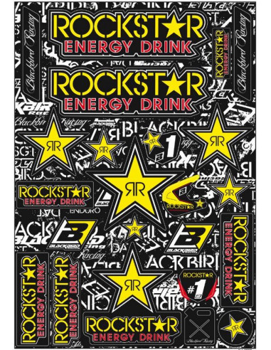 Planche de stickers BLACKBIRD Rockstar Energy