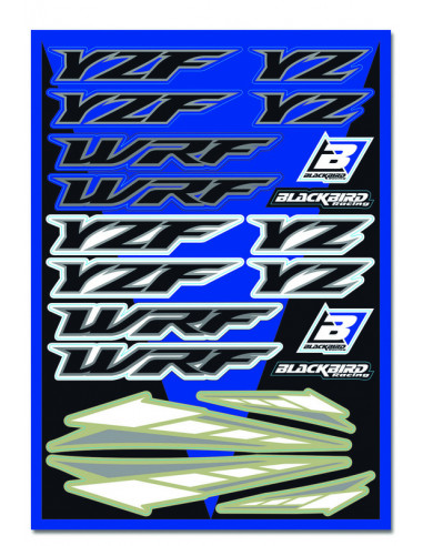 Planche de stickers BLACKBIRD Yamaha