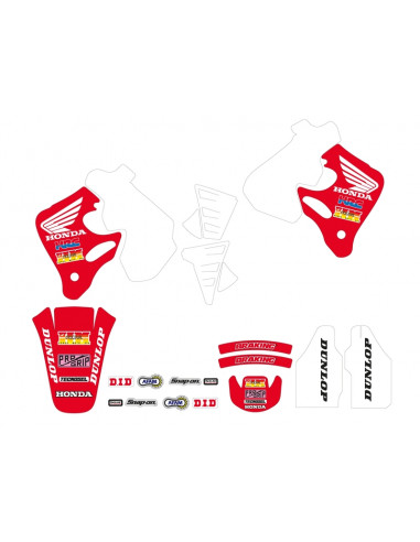 Kit déco complet TECNOSEL Team Honda 1992