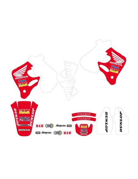 Kit déco complet TECNOSEL Team Honda 1992 Kit déco complet TECNOSEL Team Honda 1992