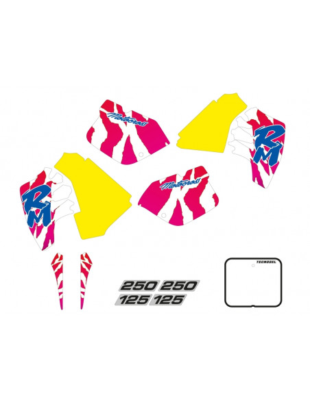 Kit déco TECNOSEL Team OEM Suzuki 1992 Kit déco TECNOSEL Team OEM Suzuki 1992