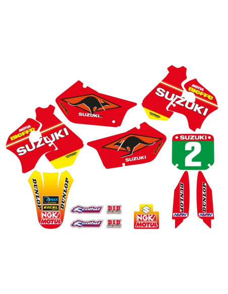Kit déco TECNOSEL Team Suzuki 1998 Kit déco TECNOSEL Team Suzuki 1998