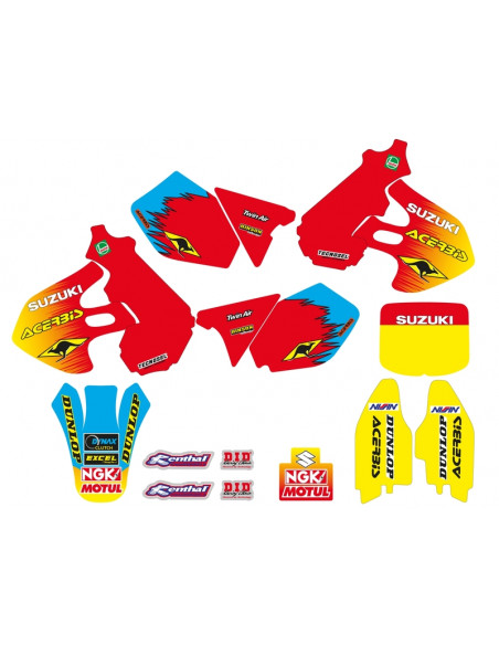 Kit déco complet TECNOSEL Team Suzuki 1999 Kit déco complet TECNOSEL Team Suzuki 1999