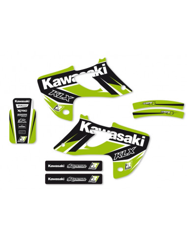 Kit déco BLACKBIRD Dream Graphic 4 Kawasaki KLX250