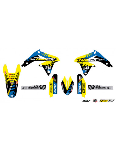 Kit déco KUTVEK Tracx jaune Suzuki RM-Z450