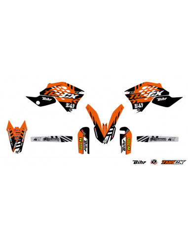 Kit déco KUTVEK Tracx orange KTM SX65