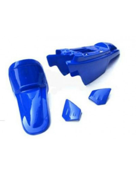 Kit plastique ART couleur origine bleu + kit déco KUTVEK Racer bleu Yamaha PW50