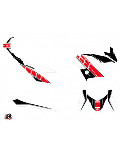 Kit déco KUTVEK Vintage rouge Yamaha X-Max 400 2