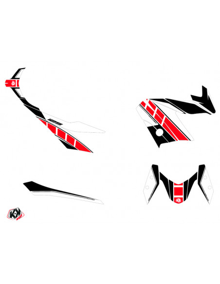 Kit déco KUTVEK Vintage rouge Yamaha X-Max 125